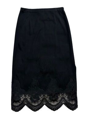 Exclusively Misook Midi Skirt Lace Hemline XL